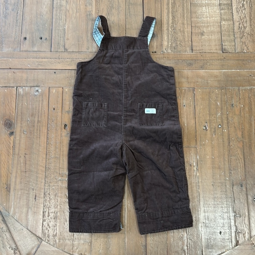 Janie and jack brown corduroy train overalls - Picture 5 of 5